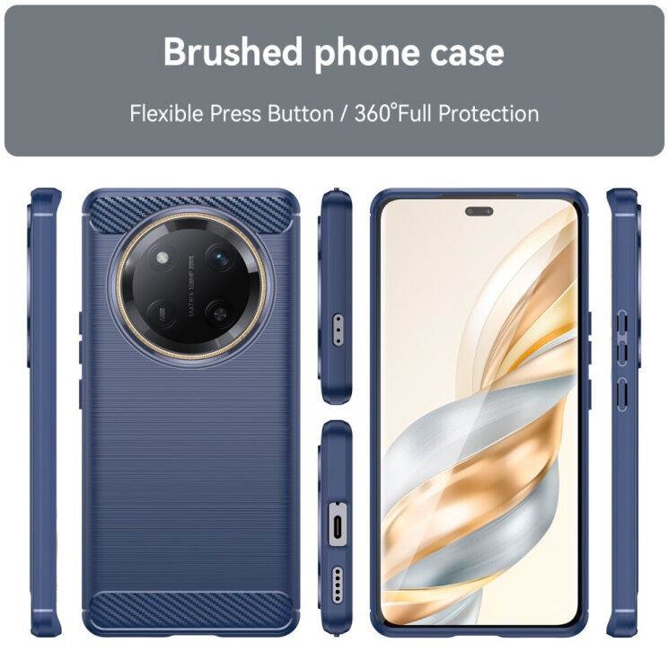 Защитный чехол UniCase Carbon для Honor Magic 7 Lite - Black: фото 8 из 8