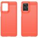 Захисний чохол UniCase Carbon для Motorola Moto G55 - Red (366125R). Фото 2 з 11
