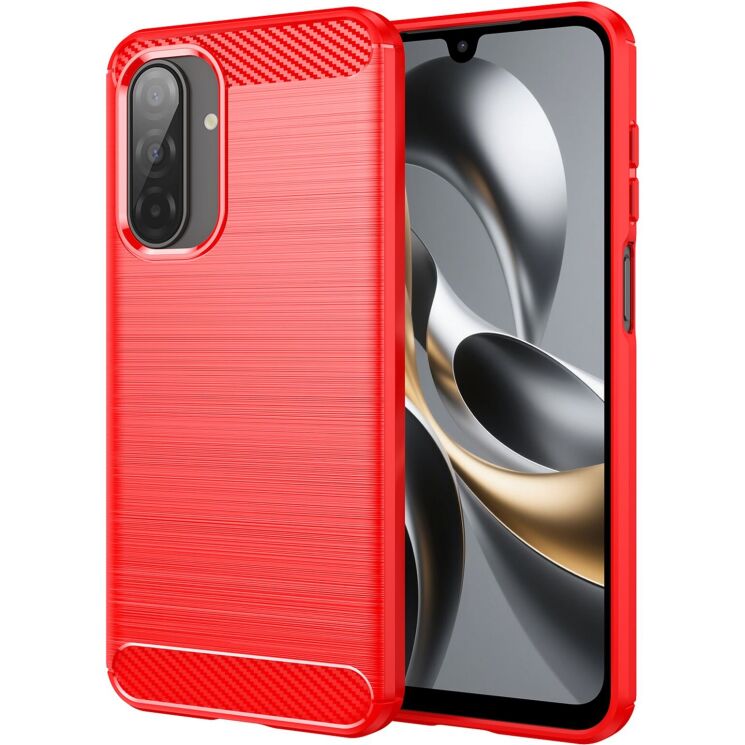 Защитный чехол UniCase Carbon для Samsung Galaxy A17 (A175) - Red: фото 1 из 9