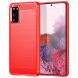 Захисний чохол UniCase Carbon для Samsung Galaxy S20 (G980) - Red (316155R). Фото 1 з 9