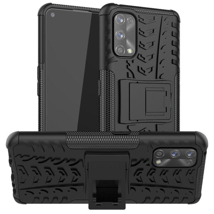 Защитный чехол UniCase Hybrid X для Realme 7 Pro - Black: фото 1 из 17