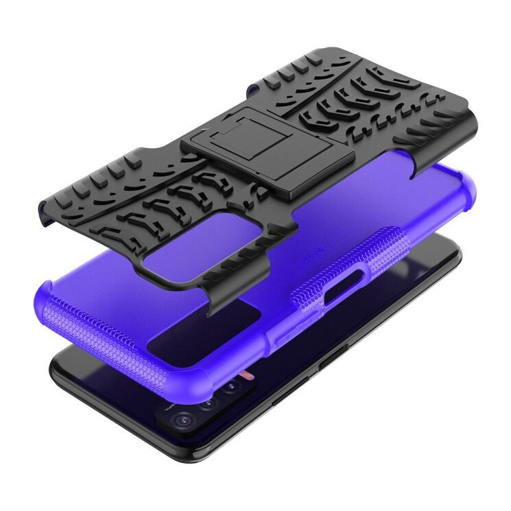 Противоударный чехол UniCase Hybrid X для VIVO Y20 (V2027) / Y12s - Purple: фото 9 из 9