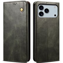 Захисний чохол UniCase Leather Wallet для Apple iPhone 17 Pro Max - Green: фото 1 з 6