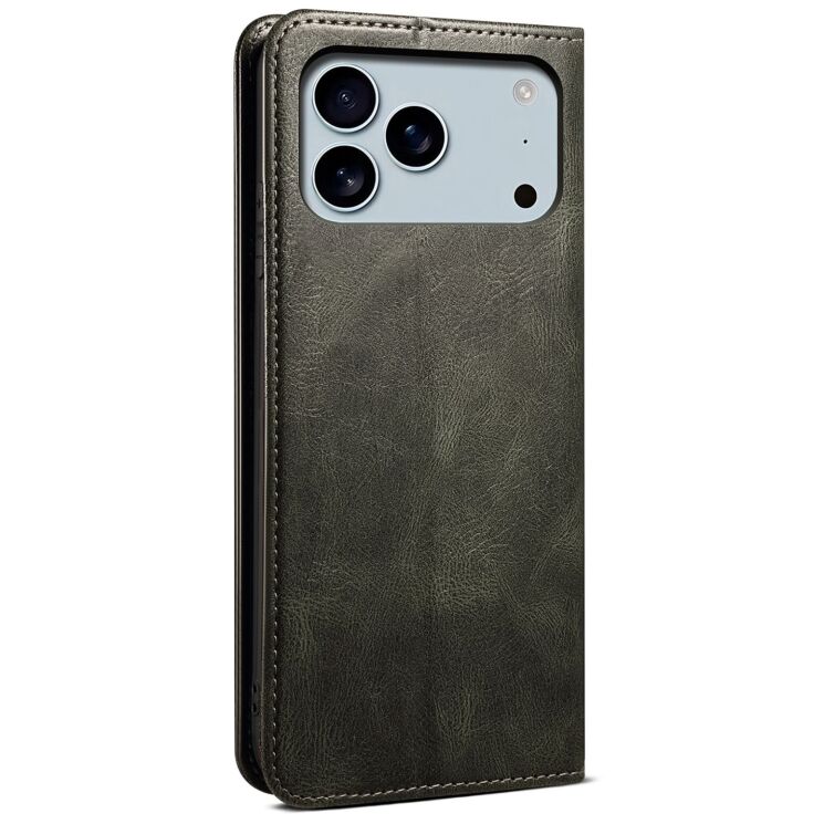 Захисний чохол UniCase Leather Wallet для Apple iPhone 17 Pro Max - Green: фото 6 з 6