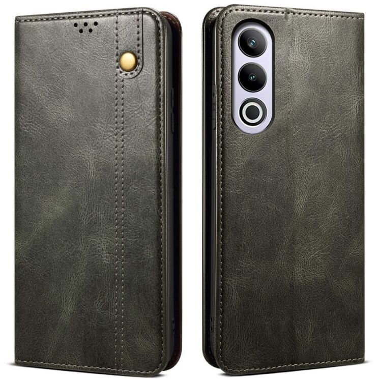 Защитный чехол UniCase Leather Wallet для OnePlus Ace 3V - Green: фото 1 из 6