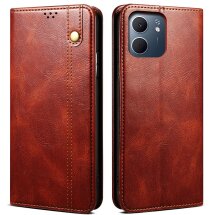 Захисний чохол UniCase Leather Wallet для OPPO A5x - Brown: фото 1 з 7