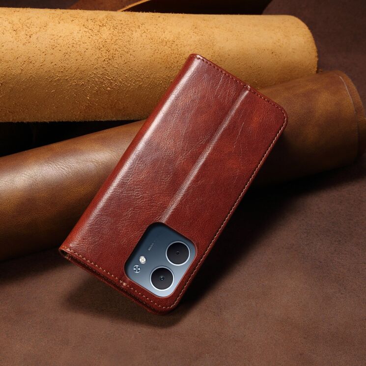 Захисний чохол UniCase Leather Wallet для OPPO A5x - Brown: фото 7 з 7
