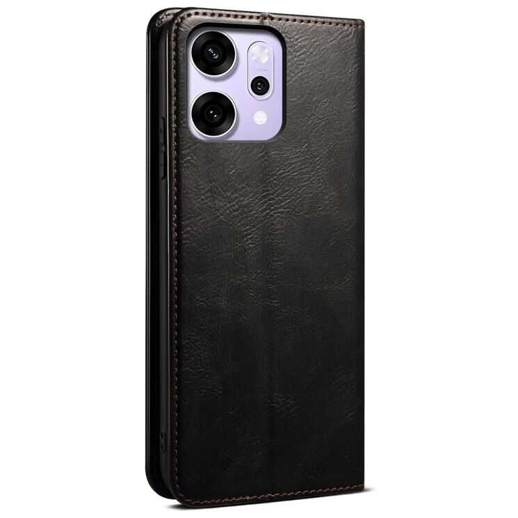 Захисний чохол UniCase Leather Wallet для OPPO Reno 14 5G - Black: фото 6 з 7