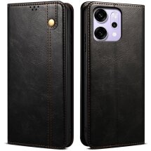 Захисний чохол UniCase Leather Wallet для OPPO Reno 14 5G - Black: фото 1 з 7