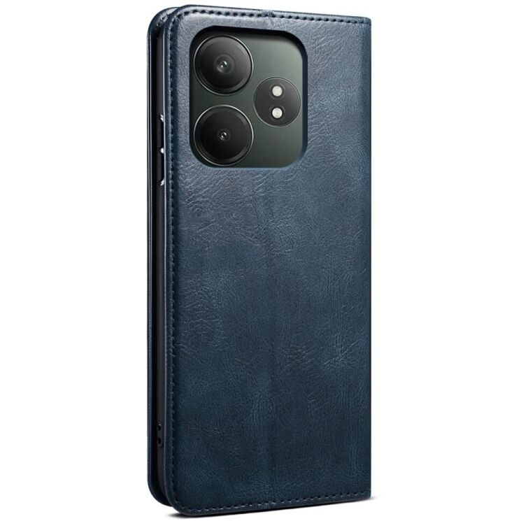 Защитный чехол UniCase Leather Wallet для Realme GT Neo 6 SE / GT 6T / GT 6 - Blue: фото 5 из 6