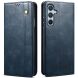 Защитный чехол UniCase Leather Wallet для Samsung Galaxy A24 (A245) - Blue (322309L). Фото 1 из 8