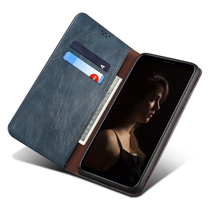 Защитный чехол UniCase Leather Wallet для Samsung Galaxy A24 (A245) - Blue: фото 4 из 8