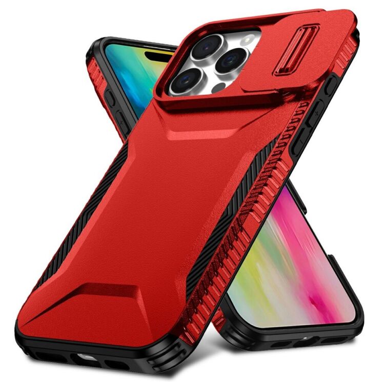 Защитный чехол UniCase Shuttle Guard для Apple iPhone 16 Pro - Red: фото 2 из 7