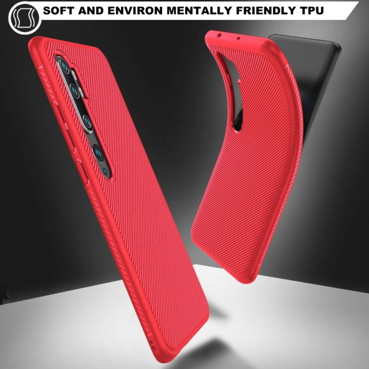 Захисний чохол UniCase Twill Soft для Xiaomi Mi Note 10 / Note 10 Pro - Red: фото 3 з 8