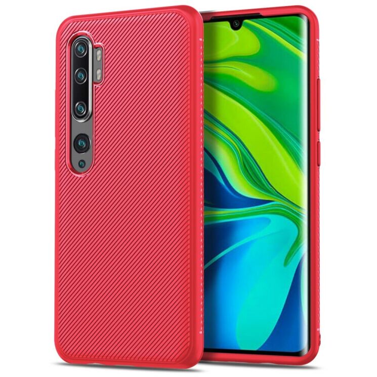 Захисний чохол UniCase Twill Soft для Xiaomi Mi Note 10 / Note 10 Pro - Red: фото 2 з 8