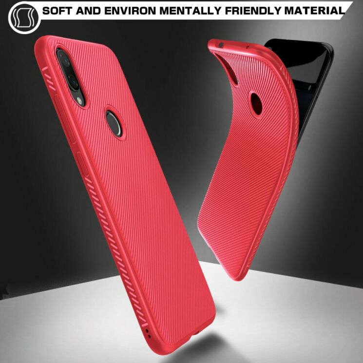 Защитный чехол UniCase Twill Soft для Xiaomi Mi Play - Red: фото 5 из 9