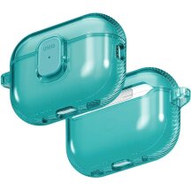 Защитный чехол UNIQ Glase Pro для AirPods Pro 3 (UNIQ-AIRPODSPRO3-GLSPTEAL) - Turquoise: фото 1 из 11