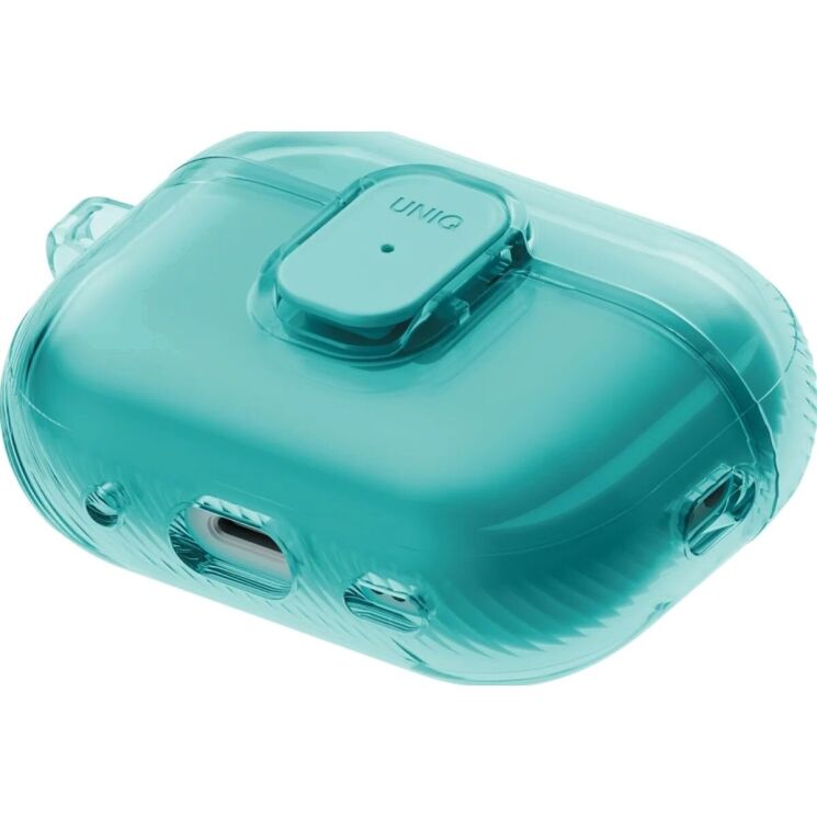 Защитный чехол UNIQ Glase Pro для AirPods Pro 3 (UNIQ-AIRPODSPRO3-GLSPTEAL) - Turquoise (390173C) Защитный чехол UNIQ Glase Pro для AirPods Pro 3 (UNIQ-AIRPODSPRO3-GLSPTEAL) - Turquoise: фото 5 из 11