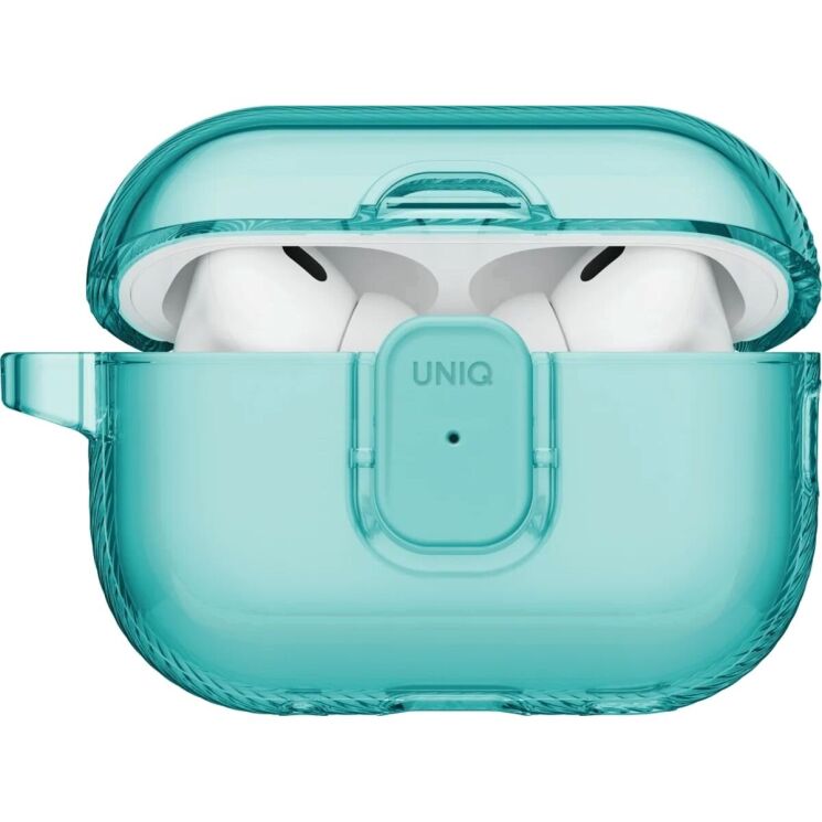 Защитный чехол UNIQ Glase Pro для AirPods Pro 3 (UNIQ-AIRPODSPRO3-GLSPTEAL) - Turquoise (390173C) Защитный чехол UNIQ Glase Pro для AirPods Pro 3 (UNIQ-AIRPODSPRO3-GLSPTEAL) - Turquoise: фото 3 из 11