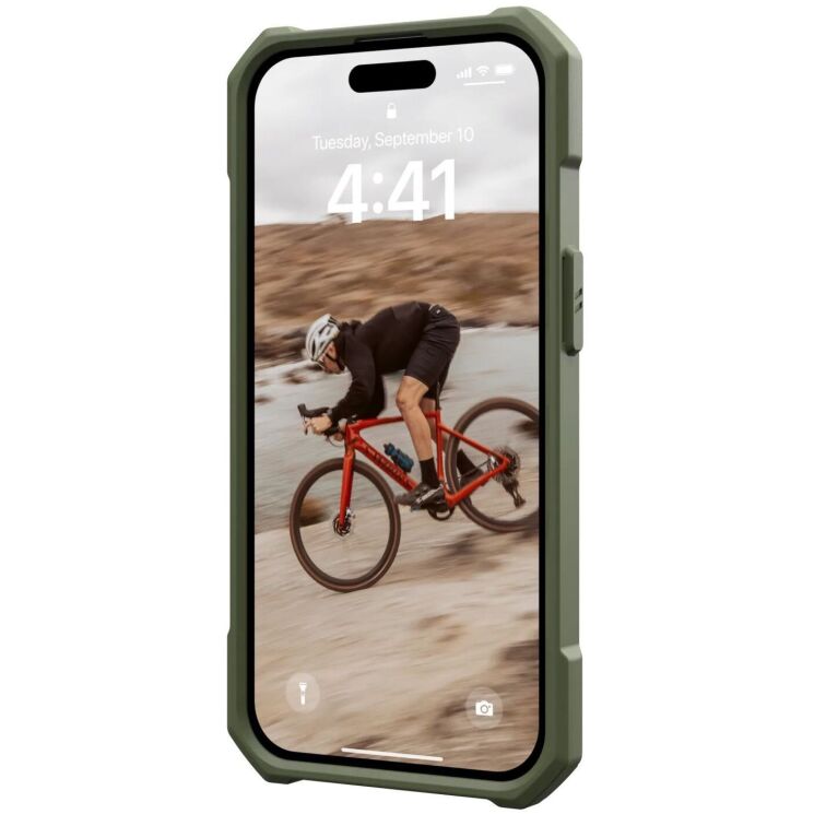 Защитный чехол URBAN ARMOR GEAR (UAG) Essential Armor MagSafe для Apple iPhone 15 - Olive Drab: фото 4 из 10