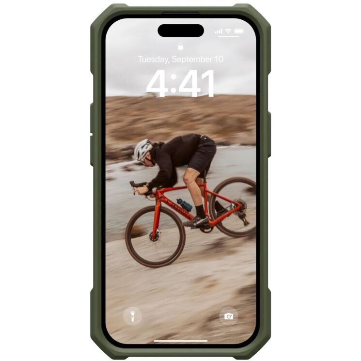 Защитный чехол URBAN ARMOR GEAR (UAG) Essential Armor MagSafe для Apple iPhone 15 - Olive Drab: фото 6 из 10