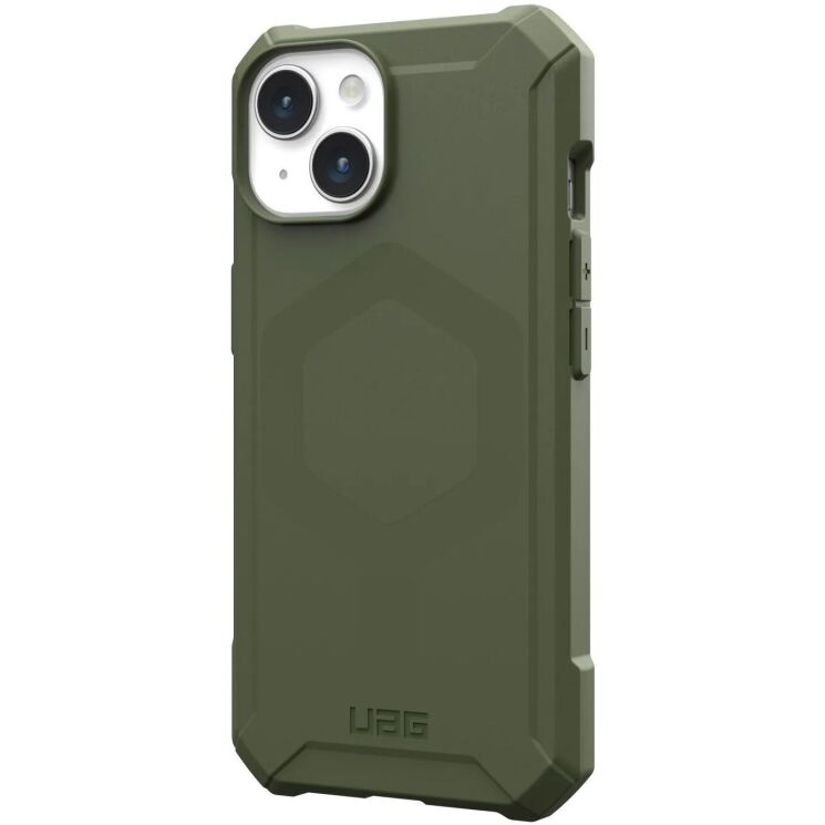 Защитный чехол URBAN ARMOR GEAR (UAG) Essential Armor MagSafe для Apple iPhone 15 - Olive Drab: фото 2 из 10