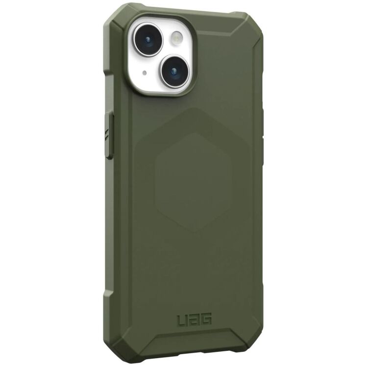 Защитный чехол URBAN ARMOR GEAR (UAG) Essential Armor MagSafe для Apple iPhone 15 - Olive Drab: фото 3 из 10