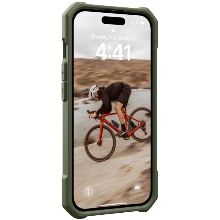 Защитный чехол URBAN ARMOR GEAR (UAG) Essential Armor MagSafe для Apple iPhone 15 - Olive Drab: фото 5 из 10