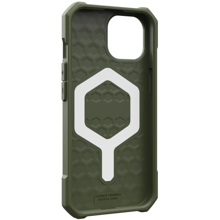 Защитный чехол URBAN ARMOR GEAR (UAG) Essential Armor MagSafe для Apple iPhone 15 - Olive Drab: фото 8 из 10