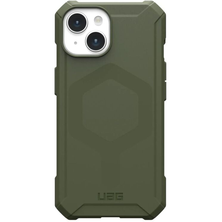 Защитный чехол URBAN ARMOR GEAR (UAG) Essential Armor MagSafe для Apple iPhone 15 - Olive Drab: фото 1 из 10