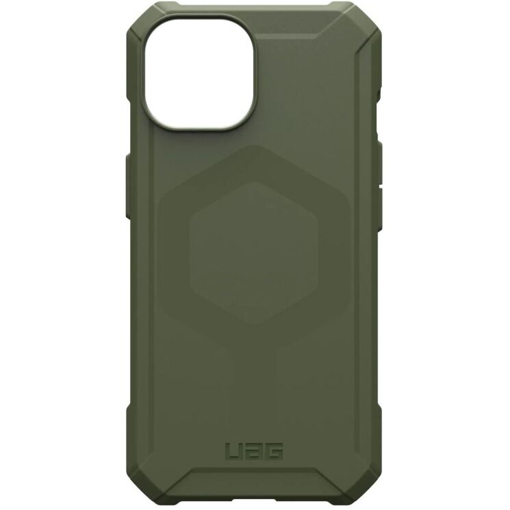 Защитный чехол URBAN ARMOR GEAR (UAG) Essential Armor MagSafe для Apple iPhone 15 - Olive Drab: фото 7 из 10