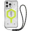 Защитный чехол URBAN ARMOR GEAR (UAG) Pathfinder Clear MagSafe для Apple iPhone 16 Pro Max - Active Neon Lanyard (360468C)