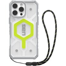 Защитный чехол URBAN ARMOR GEAR (UAG) Pathfinder Clear MagSafe для Apple iPhone 16 Pro Max - Active Neon Lanyard: фото 1 из 4