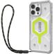 Защитный чехол URBAN ARMOR GEAR (UAG) Pathfinder Clear MagSafe для Apple iPhone 16 Pro Max - Active Neon Lanyard (360468C). Фото 2 из 4