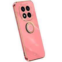 Защитный чехол XINLI Porcelain Ring для Xiaomi Redmi Note 14 Pro - Red: фото 1 из 6