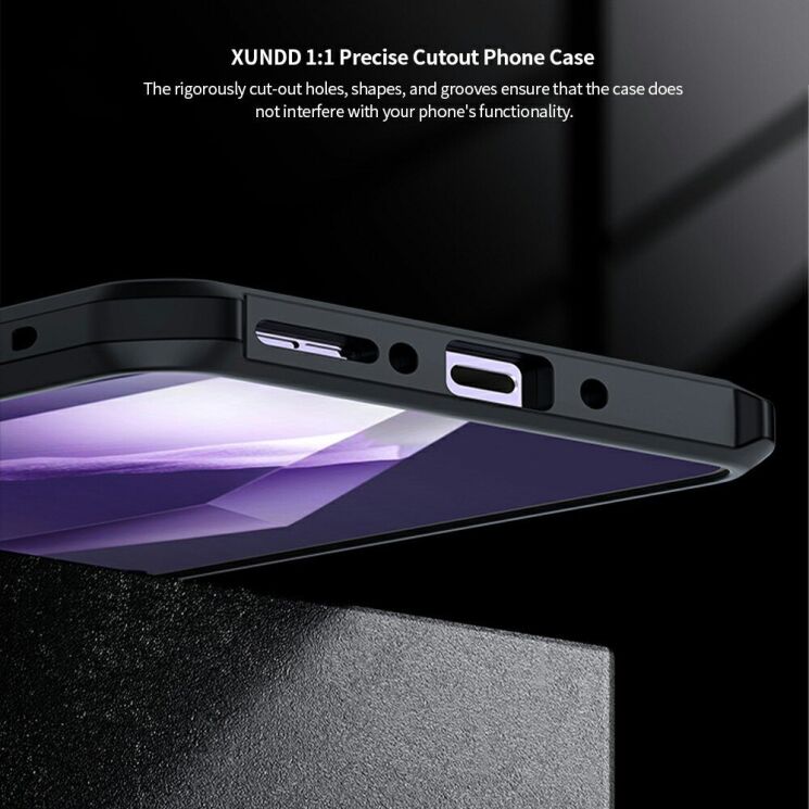 Защитный чехол XUNDD Rugged Case для OnePlus 13R / Ace 5 / Ace 5 Pro - Black: фото 6 из 17