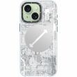 Захисний чохол YOUNGKIT Futuristic Circuit Magsafe для Apple iPhone 15 Plus - White (329497W)