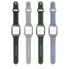 Захисний комплект IMAK Watch Strap + Case для Apple Watch 40 mm - Dark Green (251852DG). Фото 14 з 14