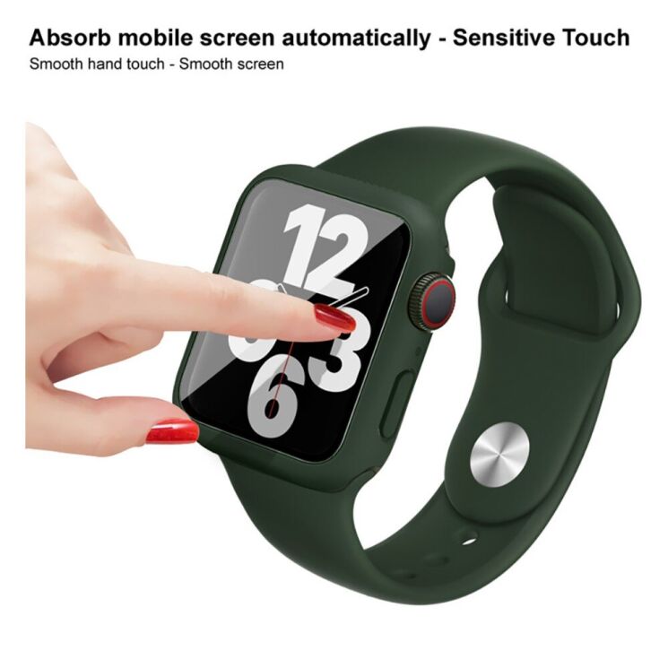 Захисний комплект IMAK Watch Strap + Case для Apple Watch 40 mm - Dark Green (251852DG) Захисний комплект IMAK Watch Strap + Case для Apple Watch 40 mm - Dark Green: фото 11 з 14