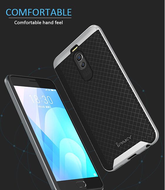 Защитный чехол IPAKY Hybrid для Meizu M6 Note - Grey: фото 10 из 10