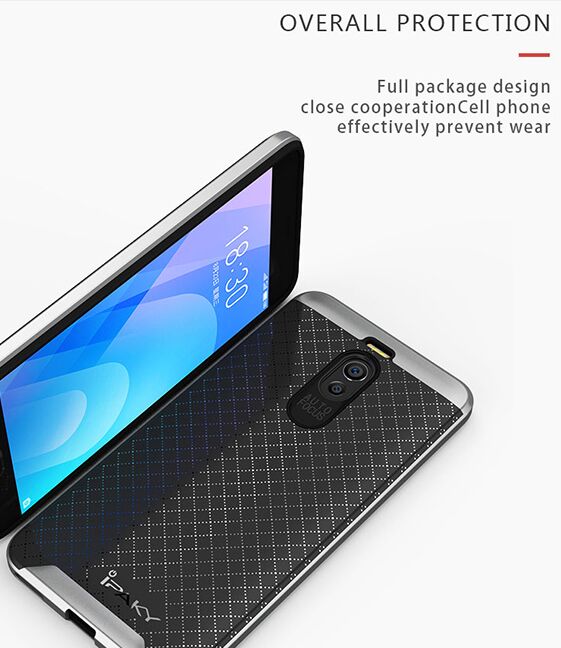 Защитный чехол IPAKY Hybrid для Meizu M6 Note - Grey: фото 6 из 10