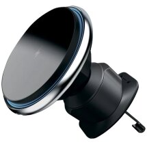Автомобільний тримач з бездротовою зарядкою Proove Magic Circle 15W - Silver: фото 1 з 9