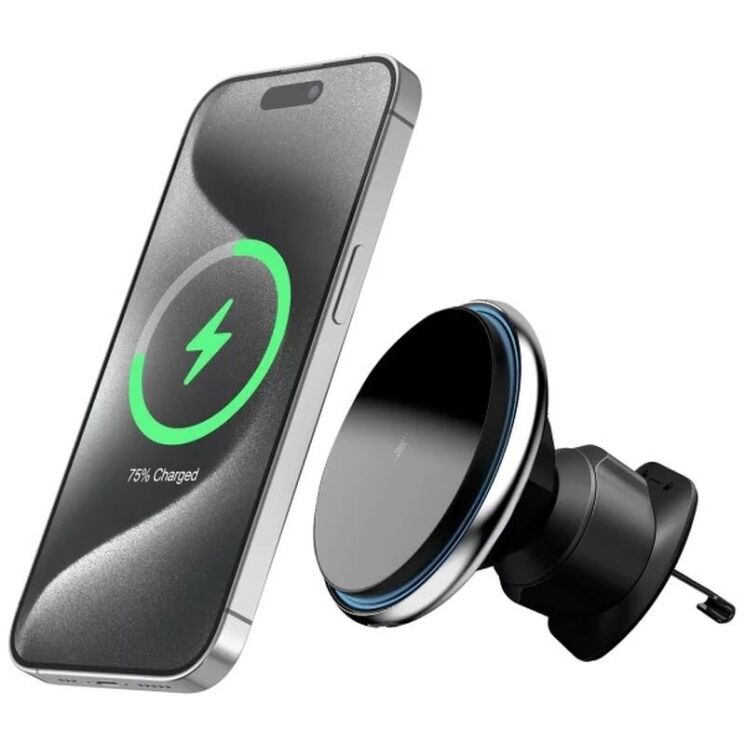 Автомобільний тримач з бездротовою зарядкою Proove Magic Circle 15W - Silver (982129S) Автомобільний тримач з бездротовою зарядкою Proove Magic Circle 15W - Silver: фото 3 з 8