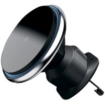 Автомобільний тримач з бездротовою зарядкою Proove Magic Circle 15W - Silver: фото 1 з 8