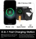 Бездротовий зарядний пристрій AULUMU M01 Charging Station 4 in 1 - Black (958323B). Фото 12 з 13