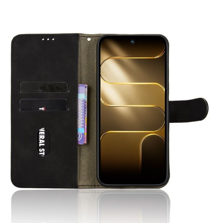 Чехол Deexe Classic Wallet для TECNO Spark 50 - Black: фото 3 из 6
