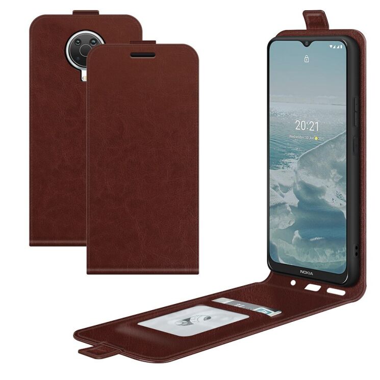 Чохол Deexe Flip Case для Nokia G10 / G20 - Brown: фото 8 з 11