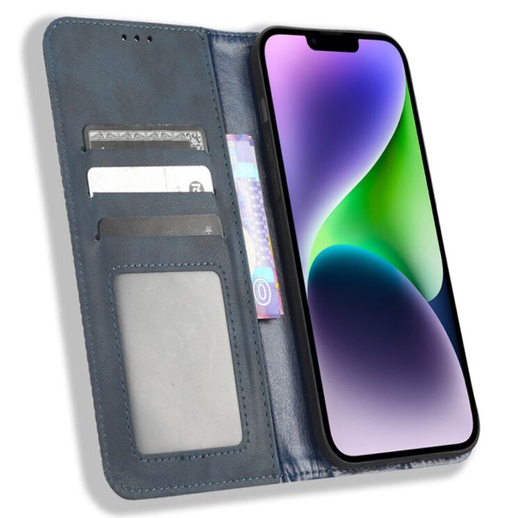 Чохол Deexe Retro Style для Apple iPhone 15 - Blue: фото 2 з 6