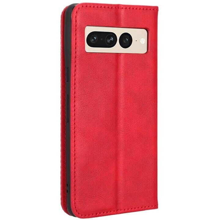 Чехол Deexe Retro Style для Google Pixel 7 Pro - Red: фото 6 из 7