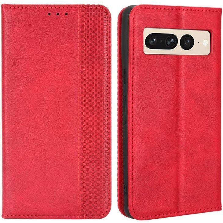 Чехол Deexe Retro Style для Google Pixel 7 Pro - Red: фото 1 из 7
